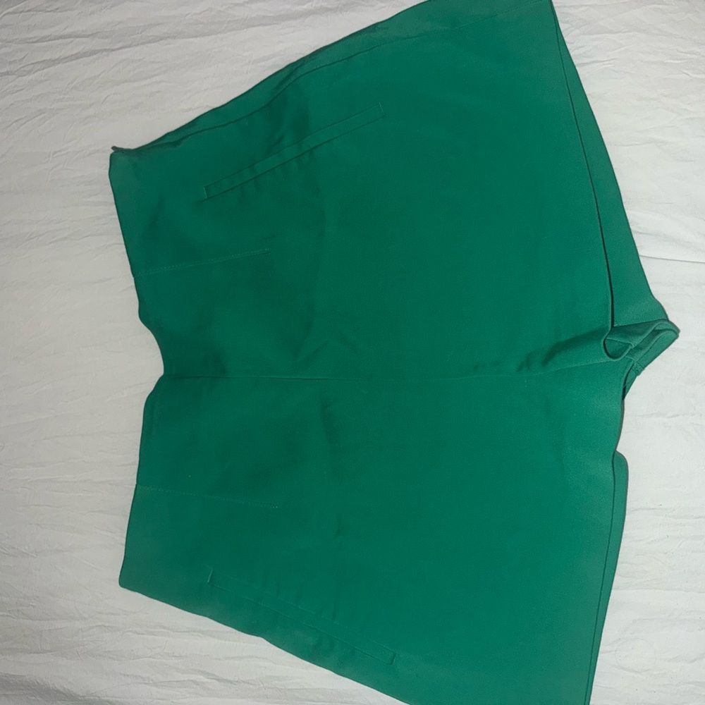 Zara Green Dress Shorts